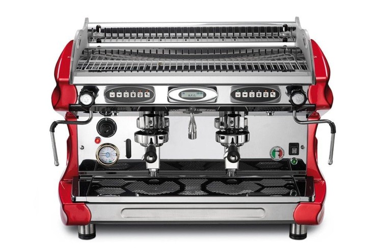 Ekspres BFC Lira S 2 grupowy czerwony duża stabilność termiczna HX TCI