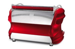 BFC Lira S tył boczny design obła forma nowoczesna kawiarnia czerwony ekspres profesjonalny